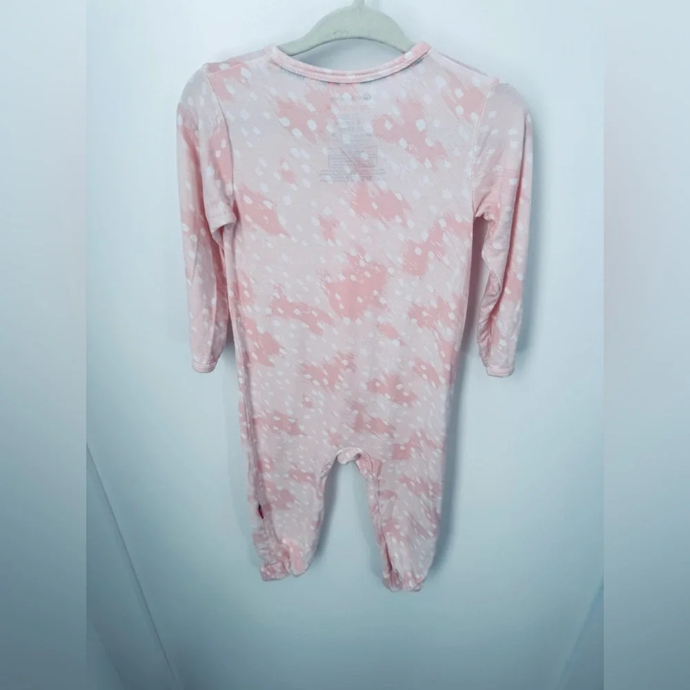Magnetic Me Pink Doeskin Footie Size 6-9M